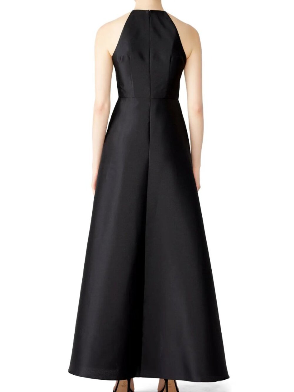 Badgley Mischka Black Sculptural Gown 2 - Picture 3 of 10